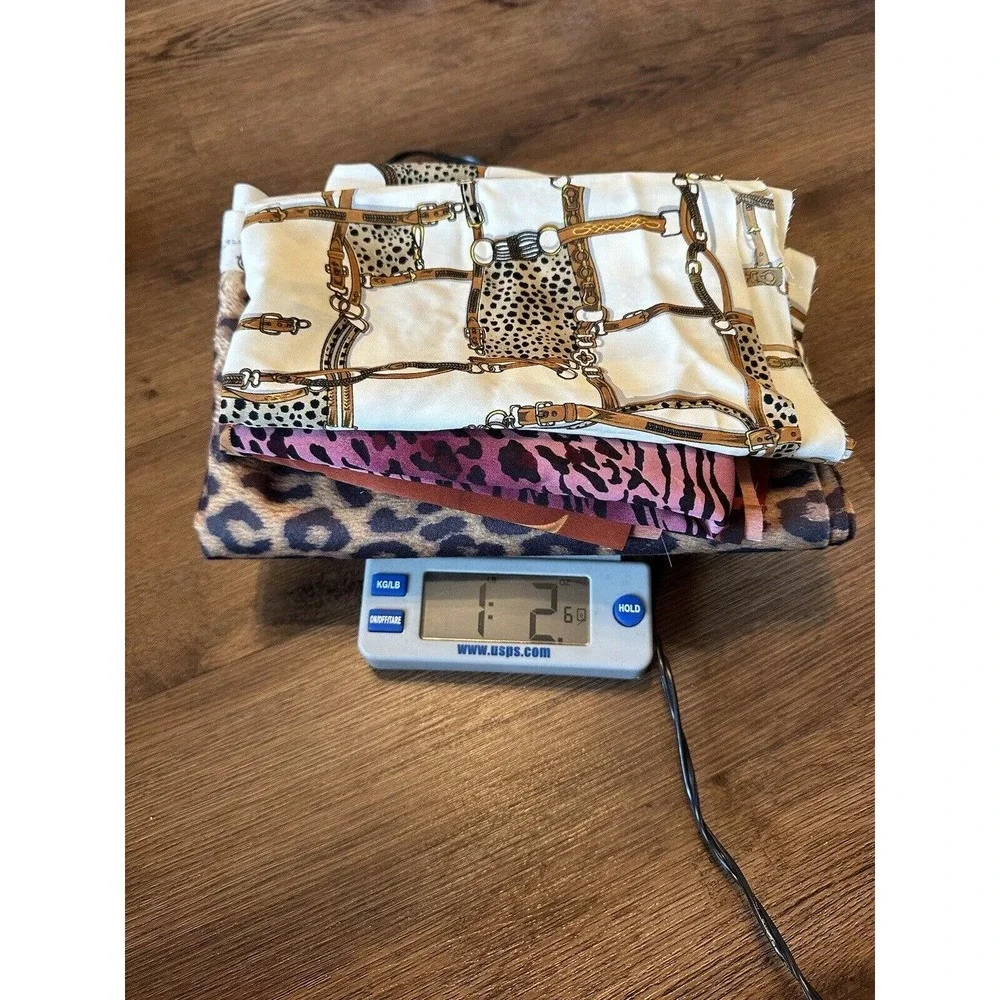 Jungle Animal Border Print Fabric Printmaker International‎ Giraffe Leopard